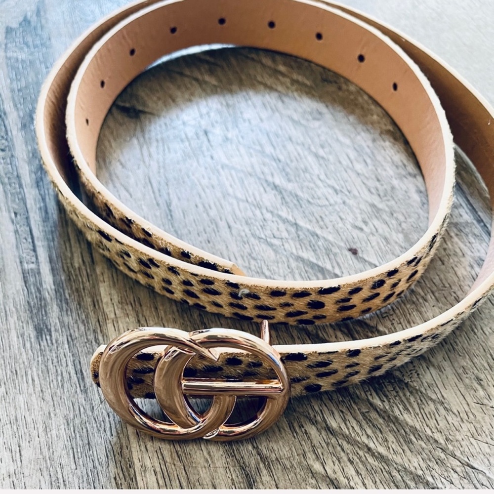 Chic Must Have! Leopard faux fur belt - Picture 3 of 3